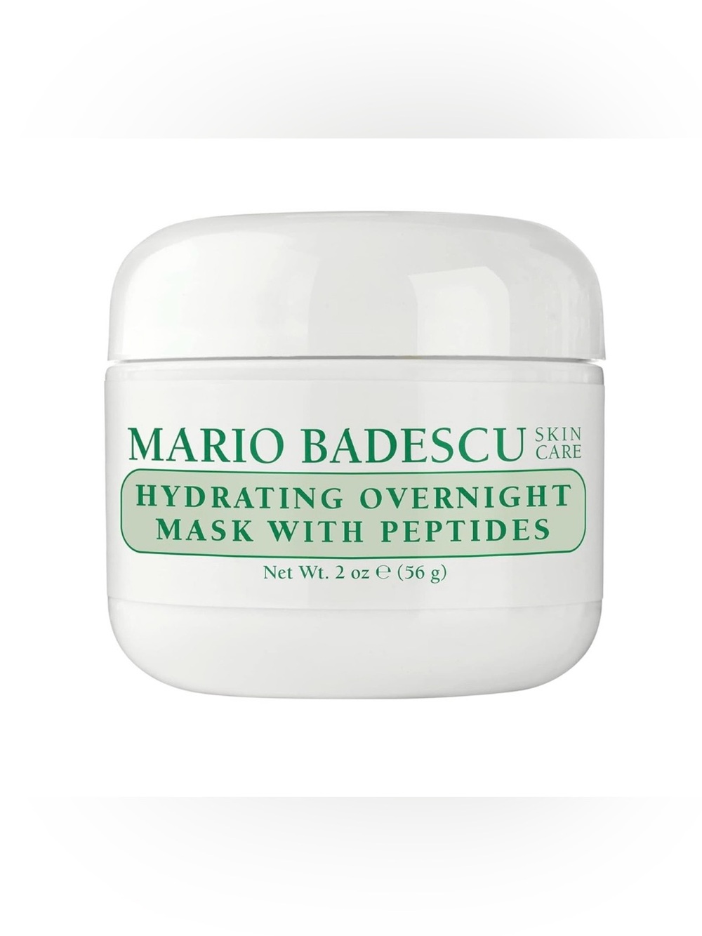Mario Badescu Hydrating Overnight Mask - White with Peptides-New, Sealed